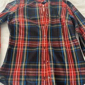 Tartan plaid button down